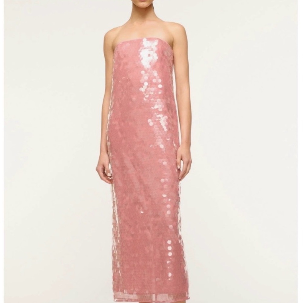 NWT Staud Casey dress- pink size 4